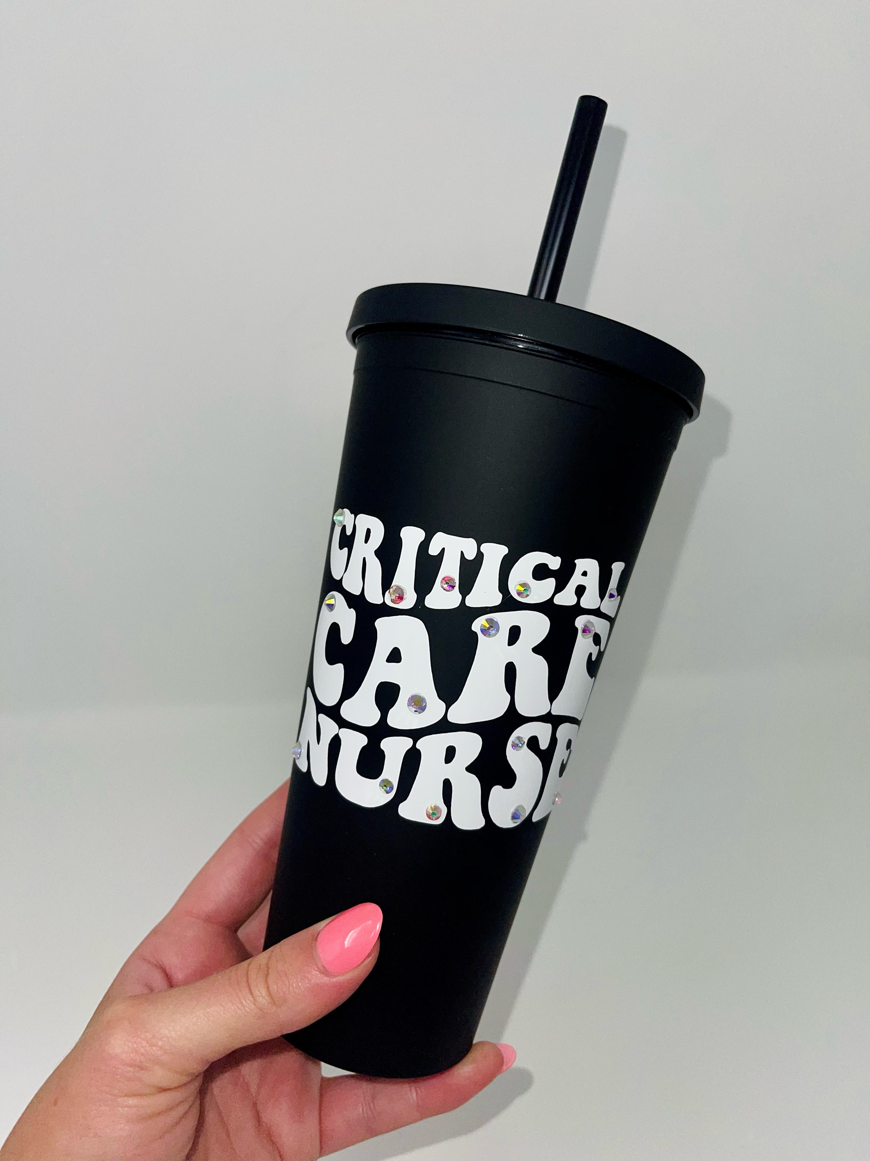 Critical Care Nurse Matte Tumbler