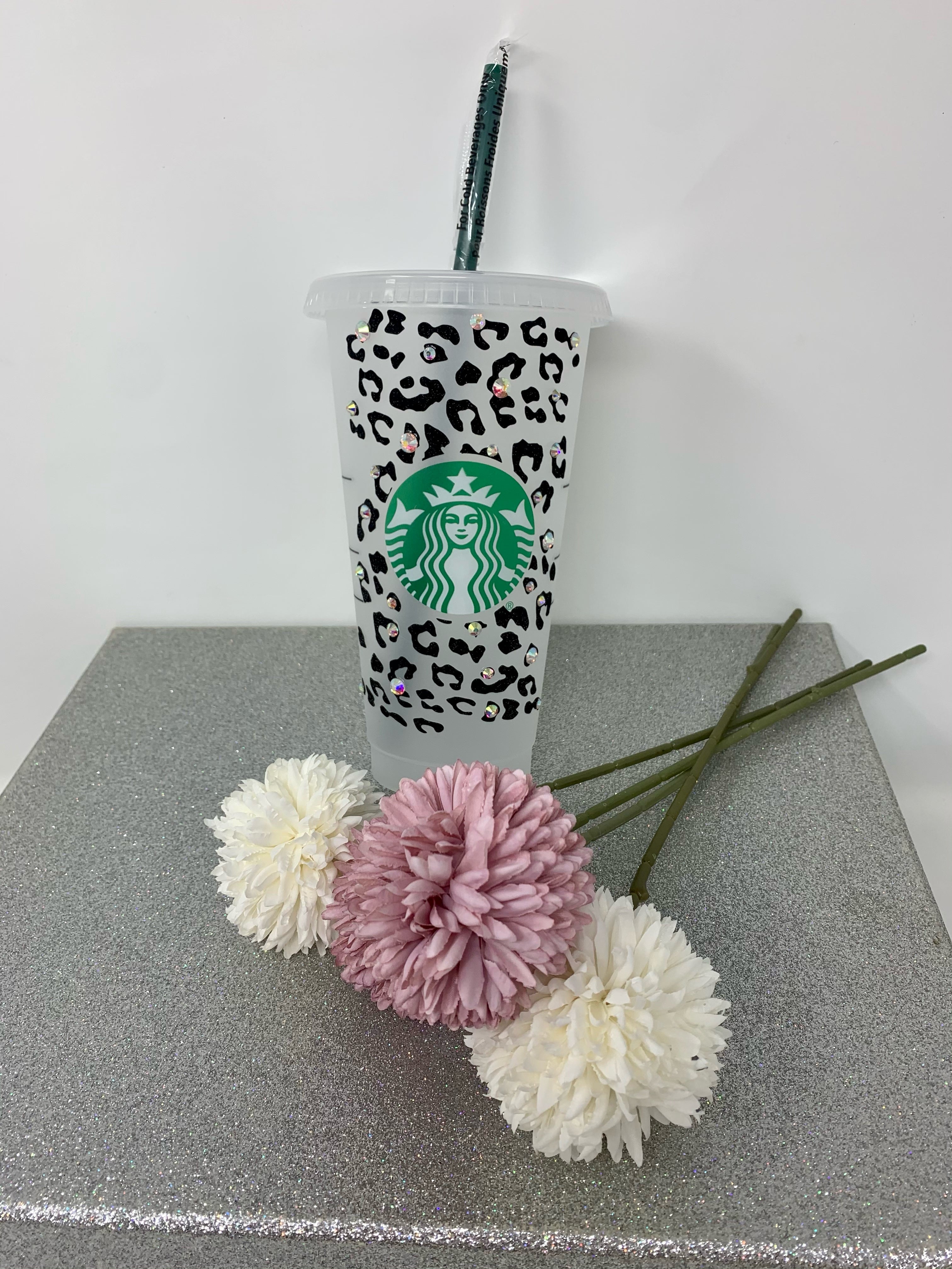 Black Leopard Starbucks Tumbler