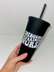 Emergency Department Nurse Matte Tumbler