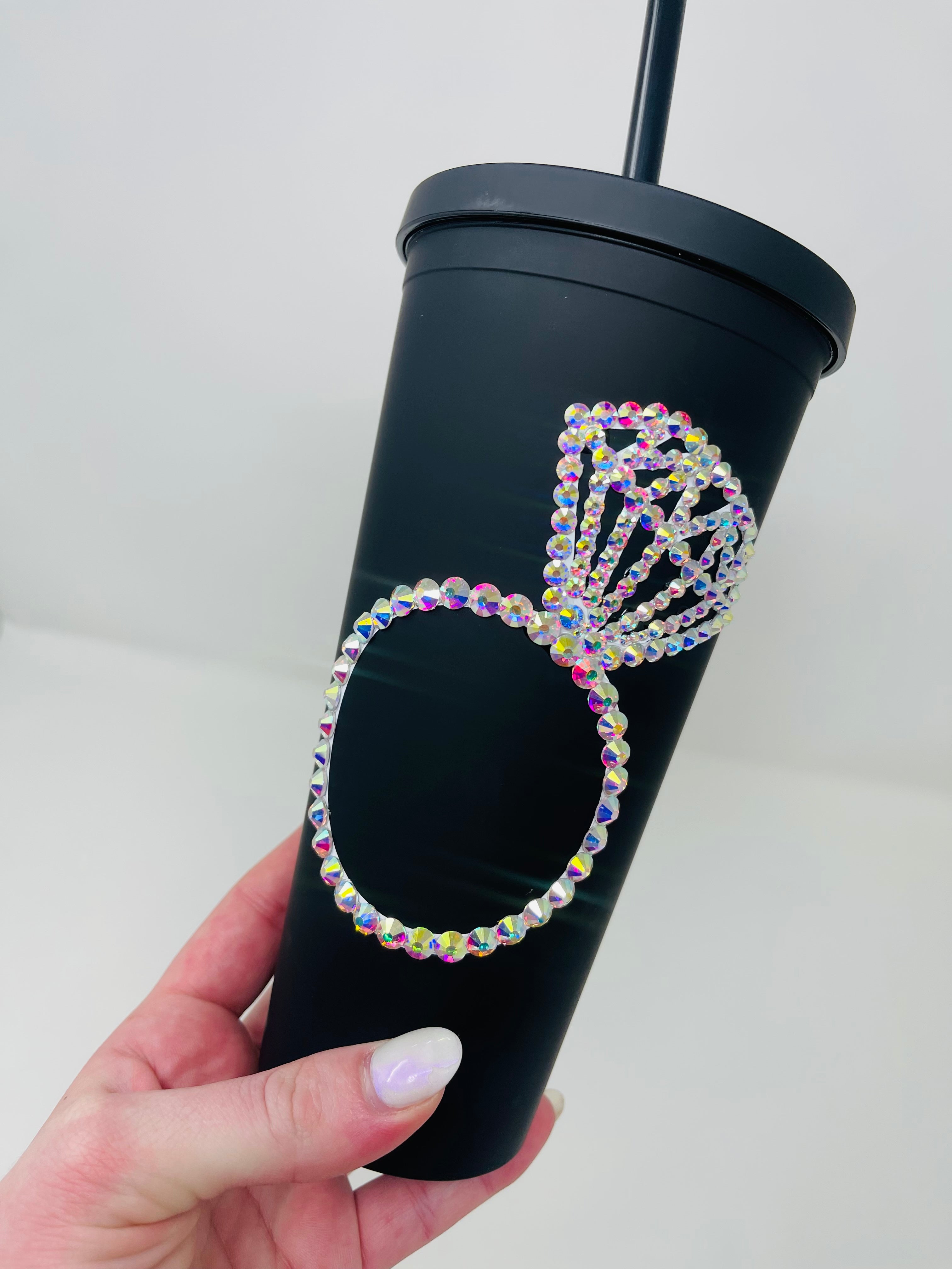 Bride/Engagement Black Matte Tumbler