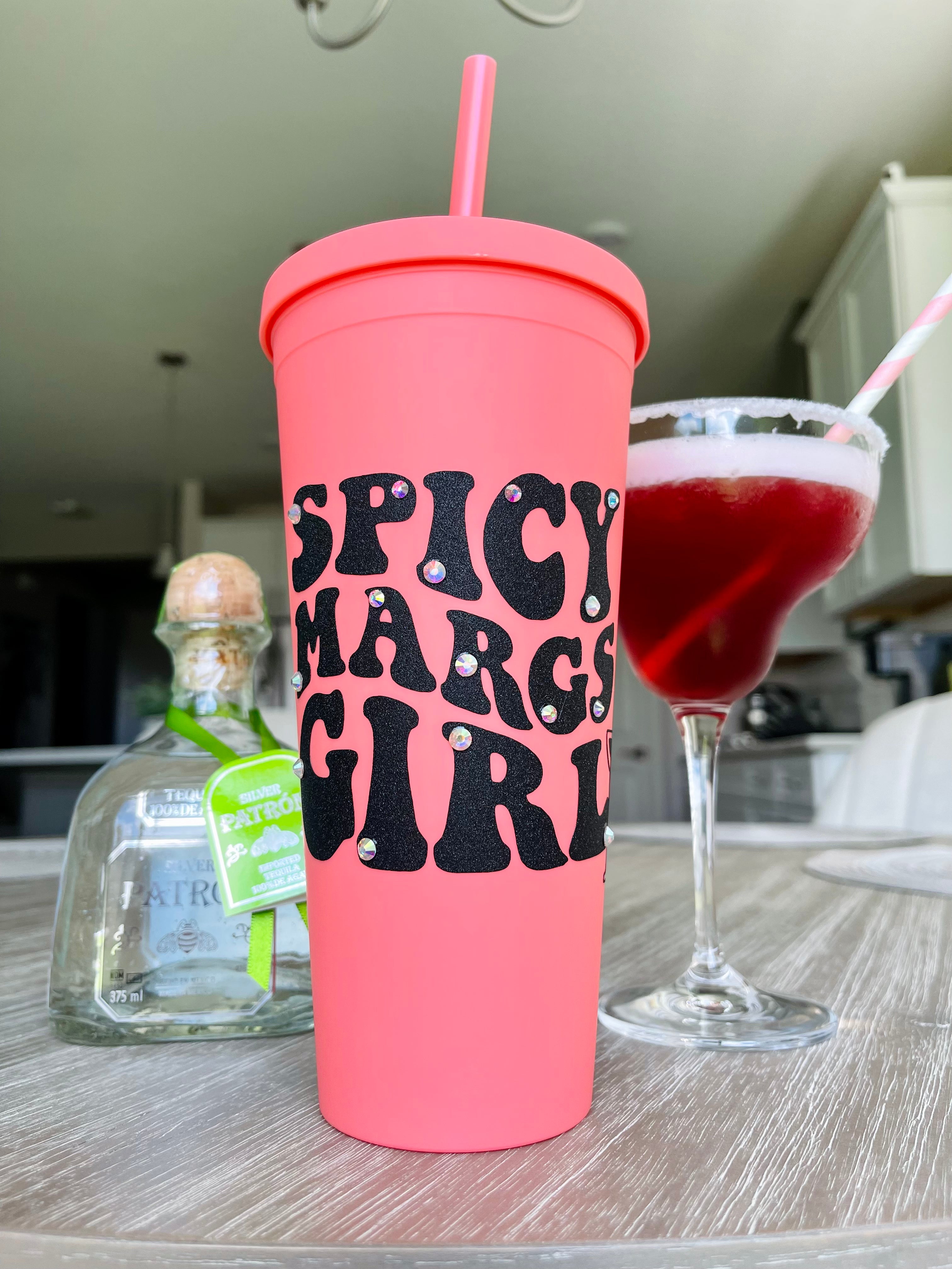 Spicy Margs Girl Matte Tumbler