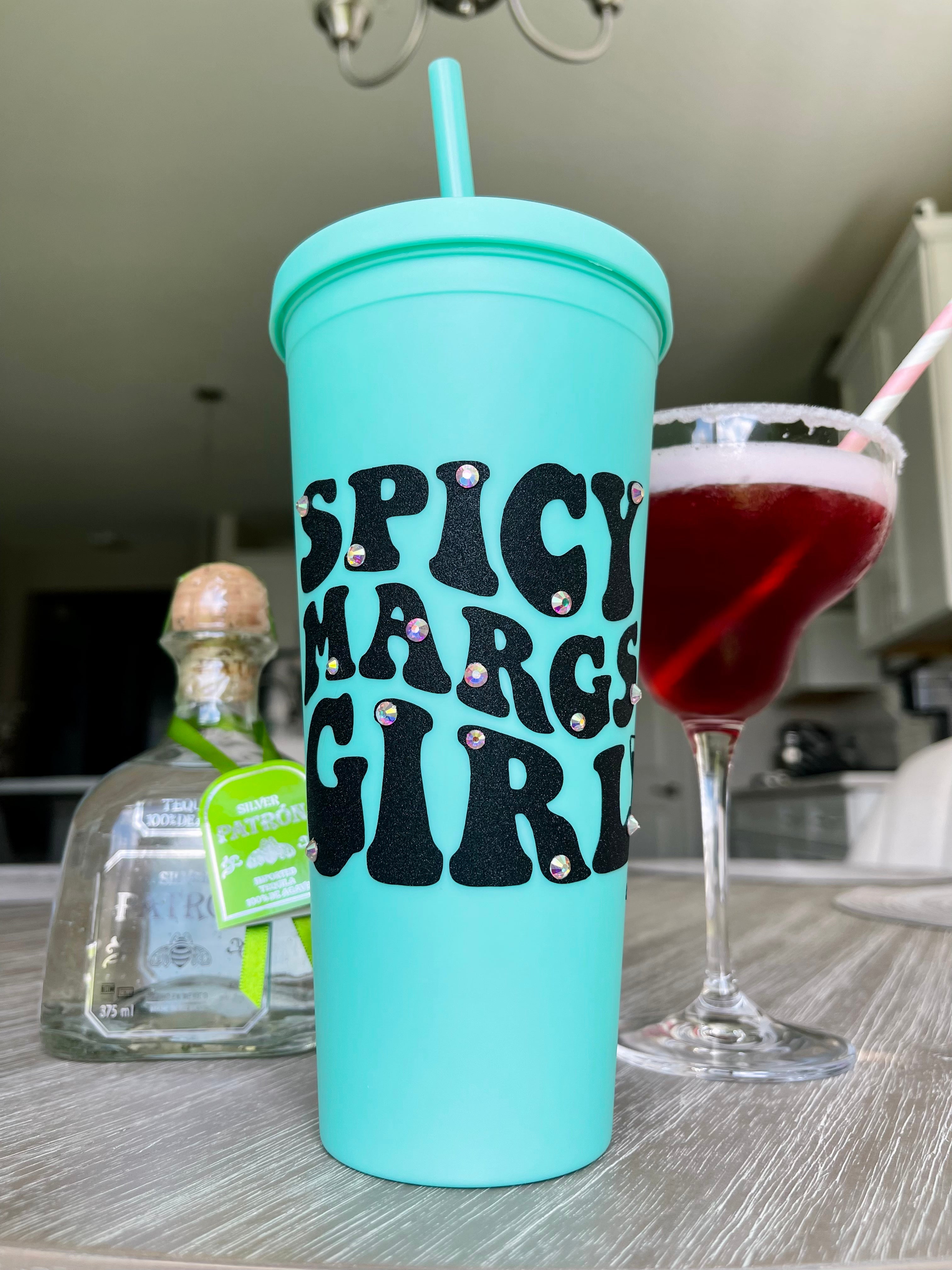 Spicy Margs Girl Matte Tumbler