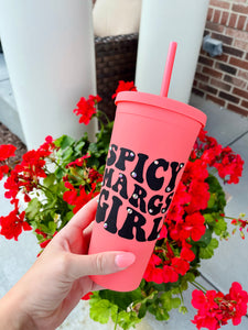 Spicy Margs Girl Matte Tumbler