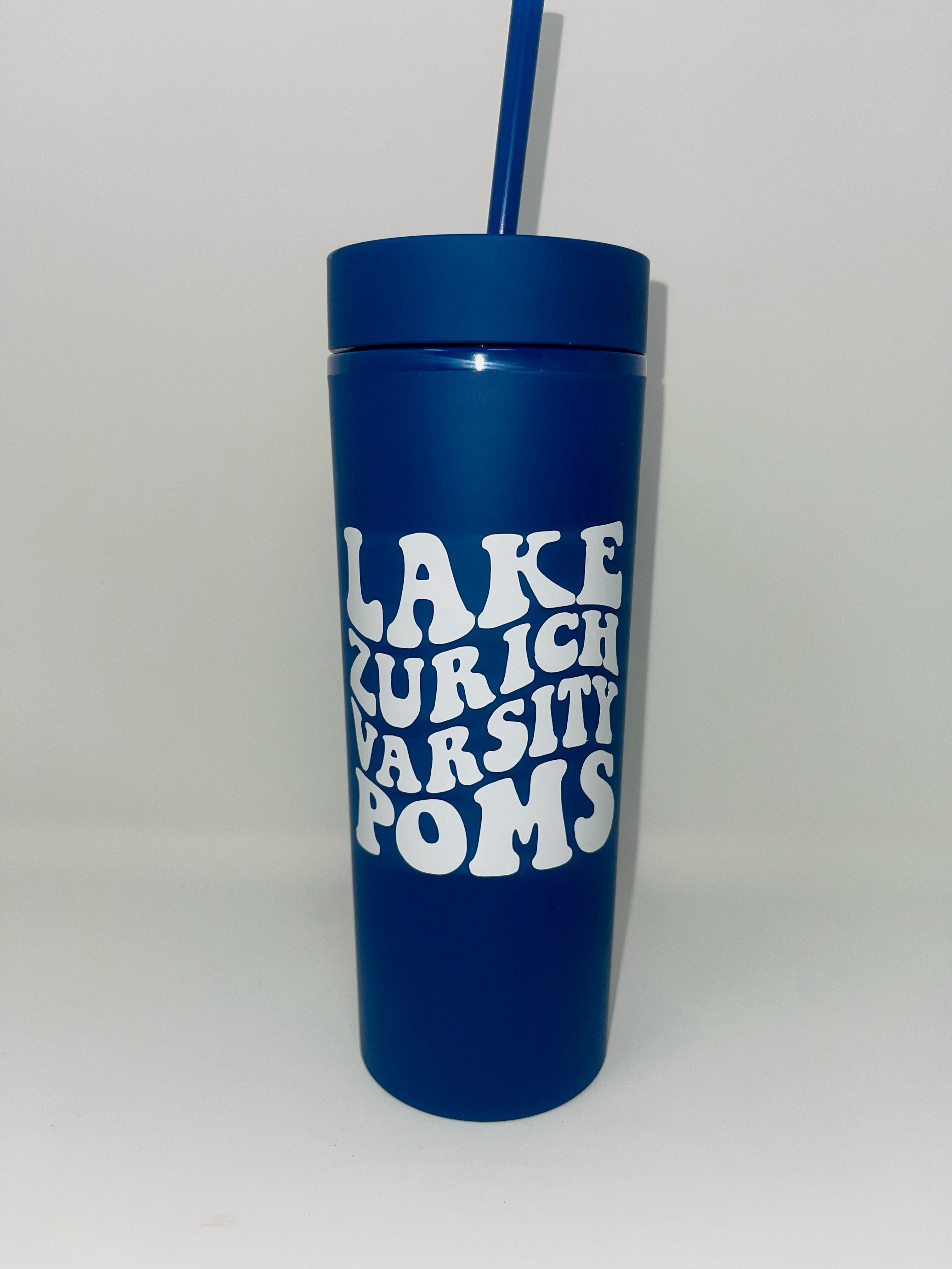 Lake Zurich Varsity Poms Matte Tumbler