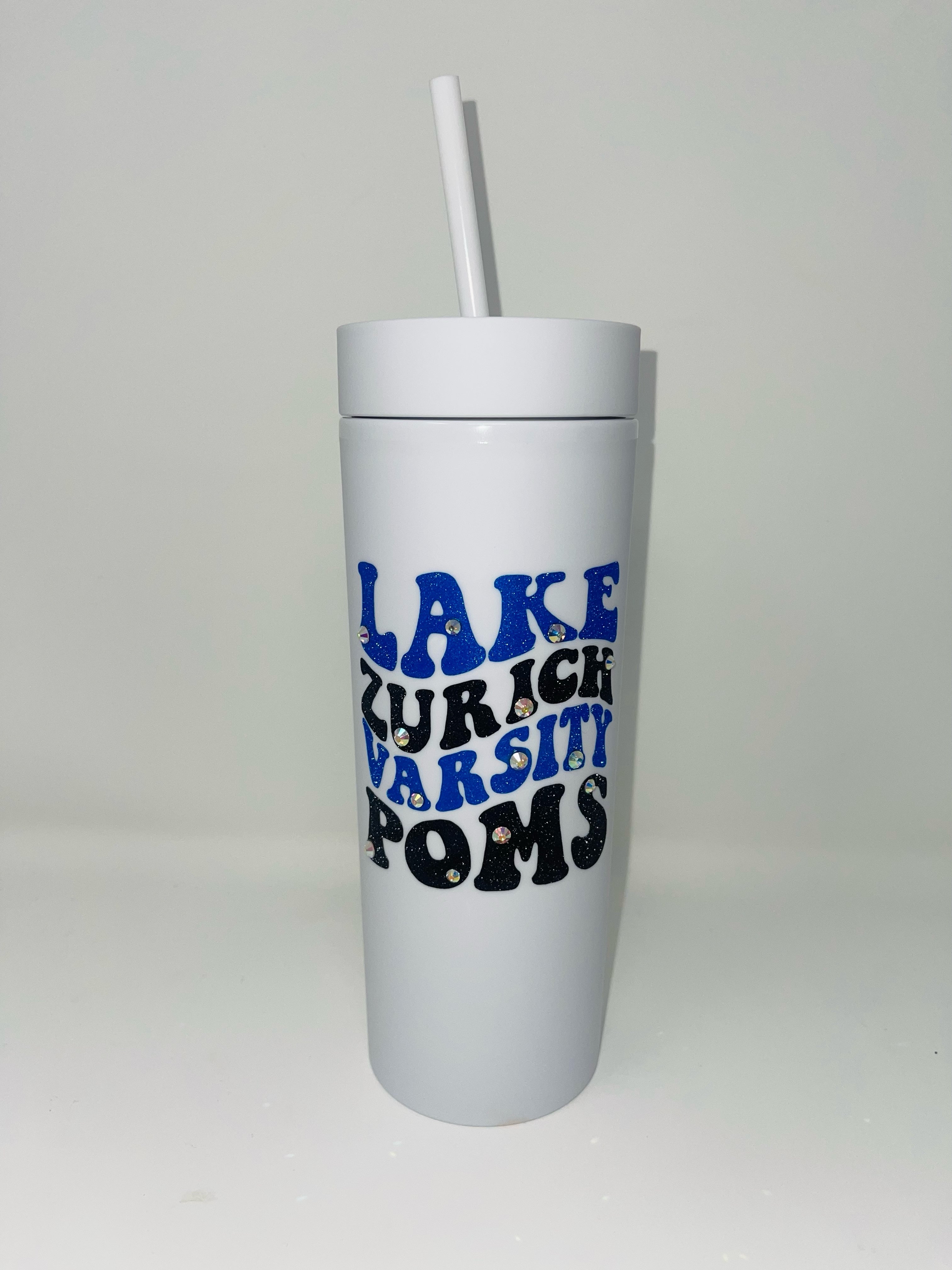 Lake Zurich Varsity Poms Matte Tumbler