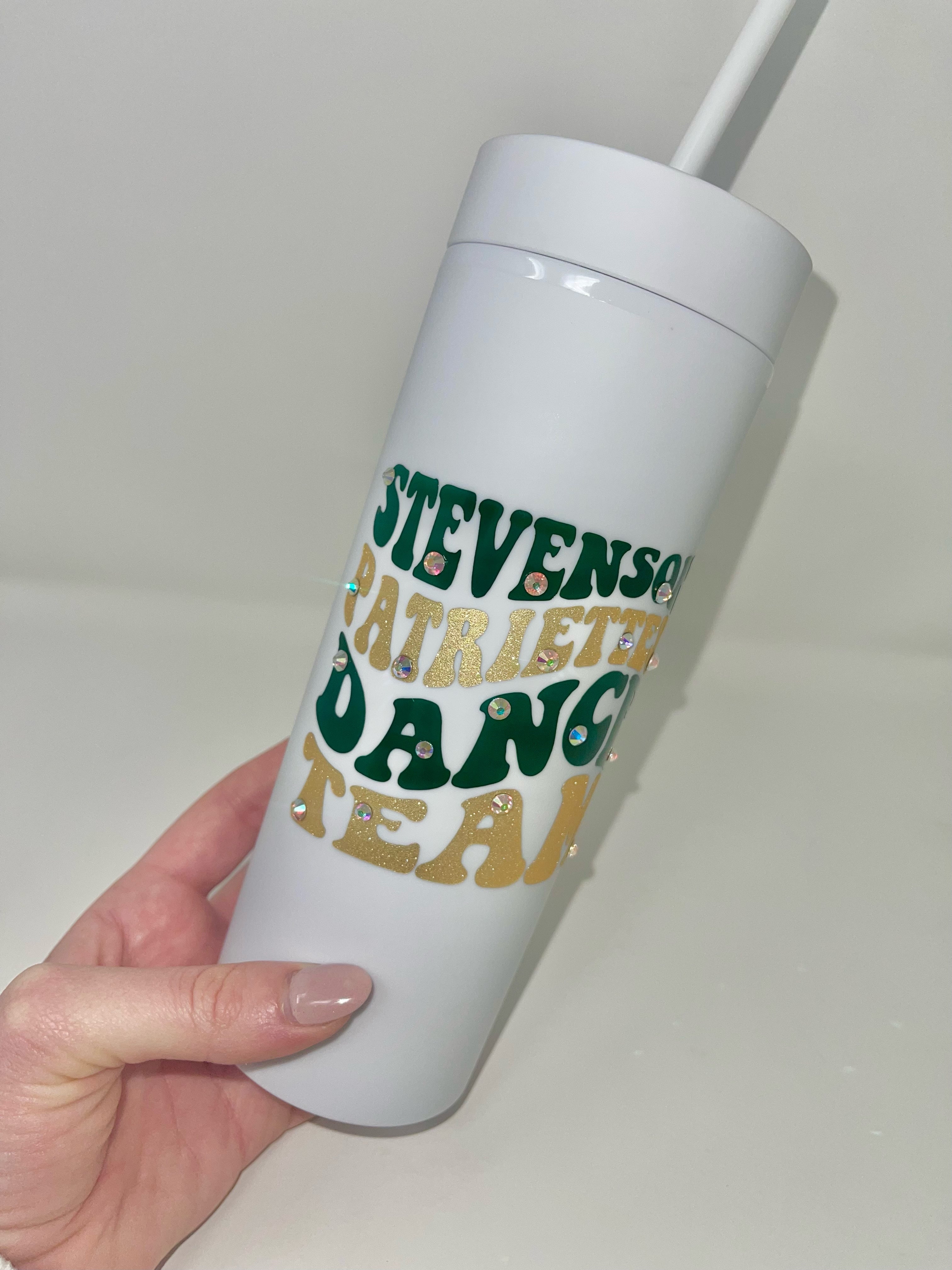 Stevenson Patriettes Dance Team White Matte Tumbler