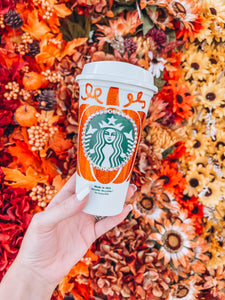 Starbucks Coffee Mug (HOT) - Orange Pumpkin