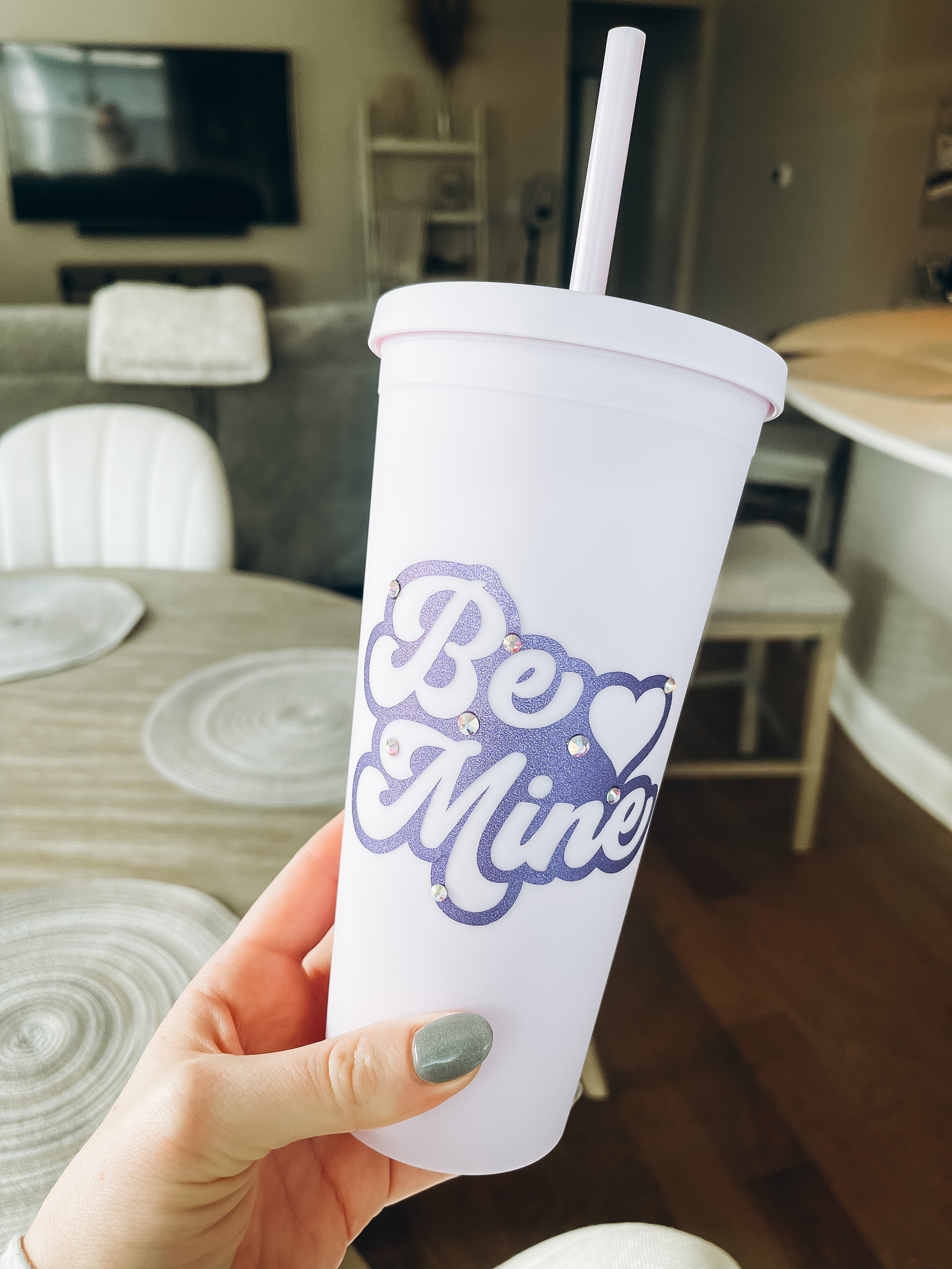 Be Mine✨ Purple Matte Tumbler