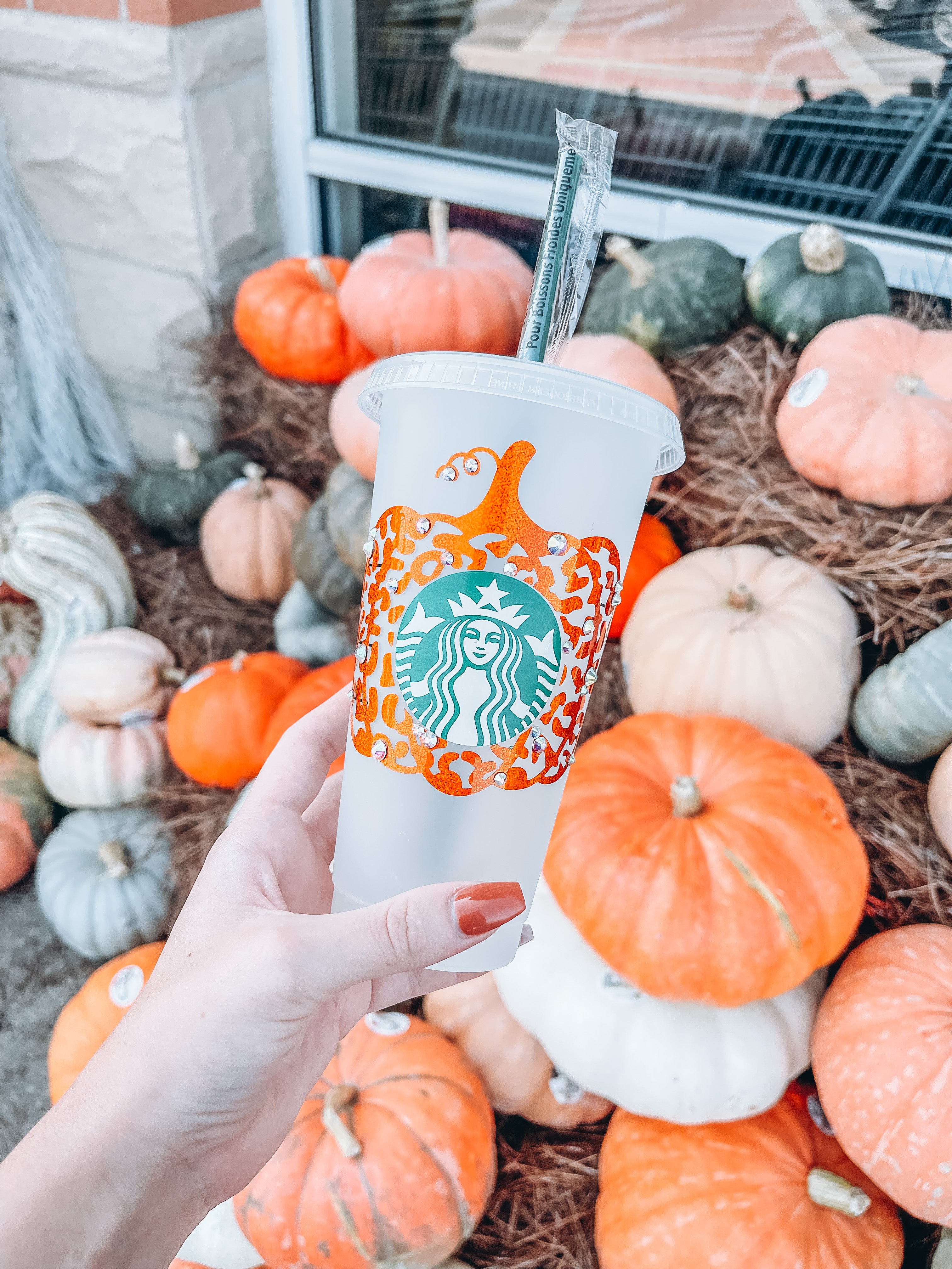 Starbucks Tumbler - Orange Leopard Pumpkin