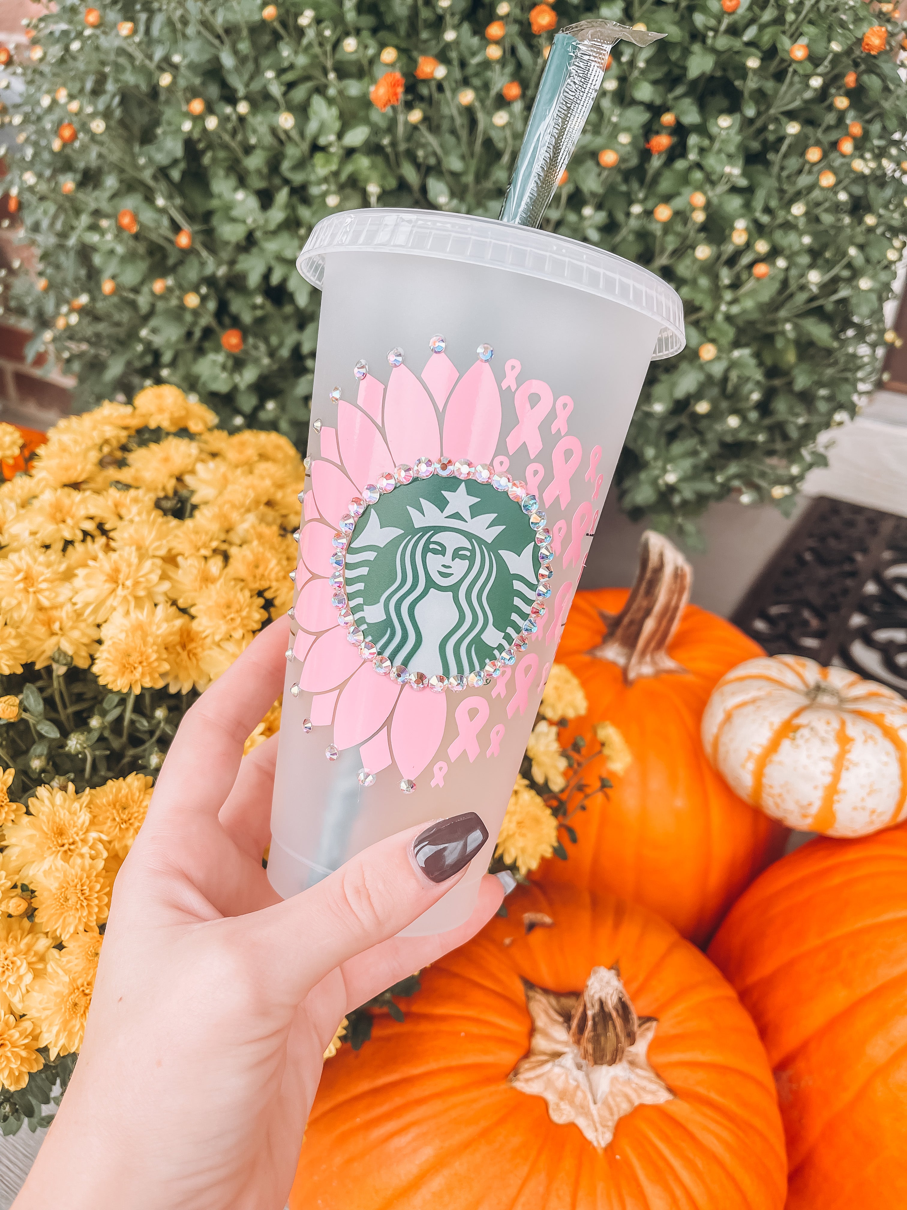 Starbucks Tumbler - Sunflower - Breast Cancer Awareness