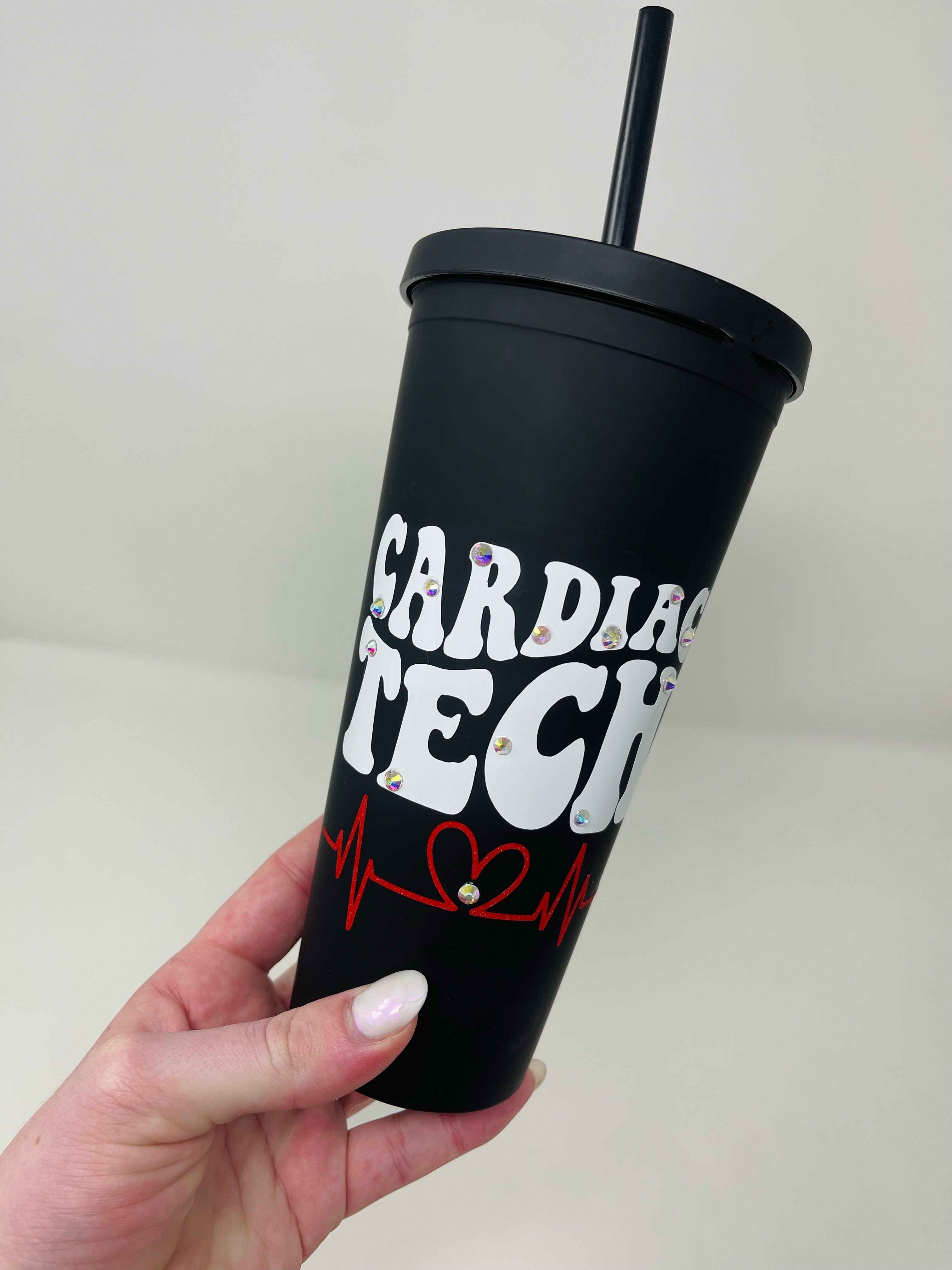 Cardiac Tech Black Matte Tumbler