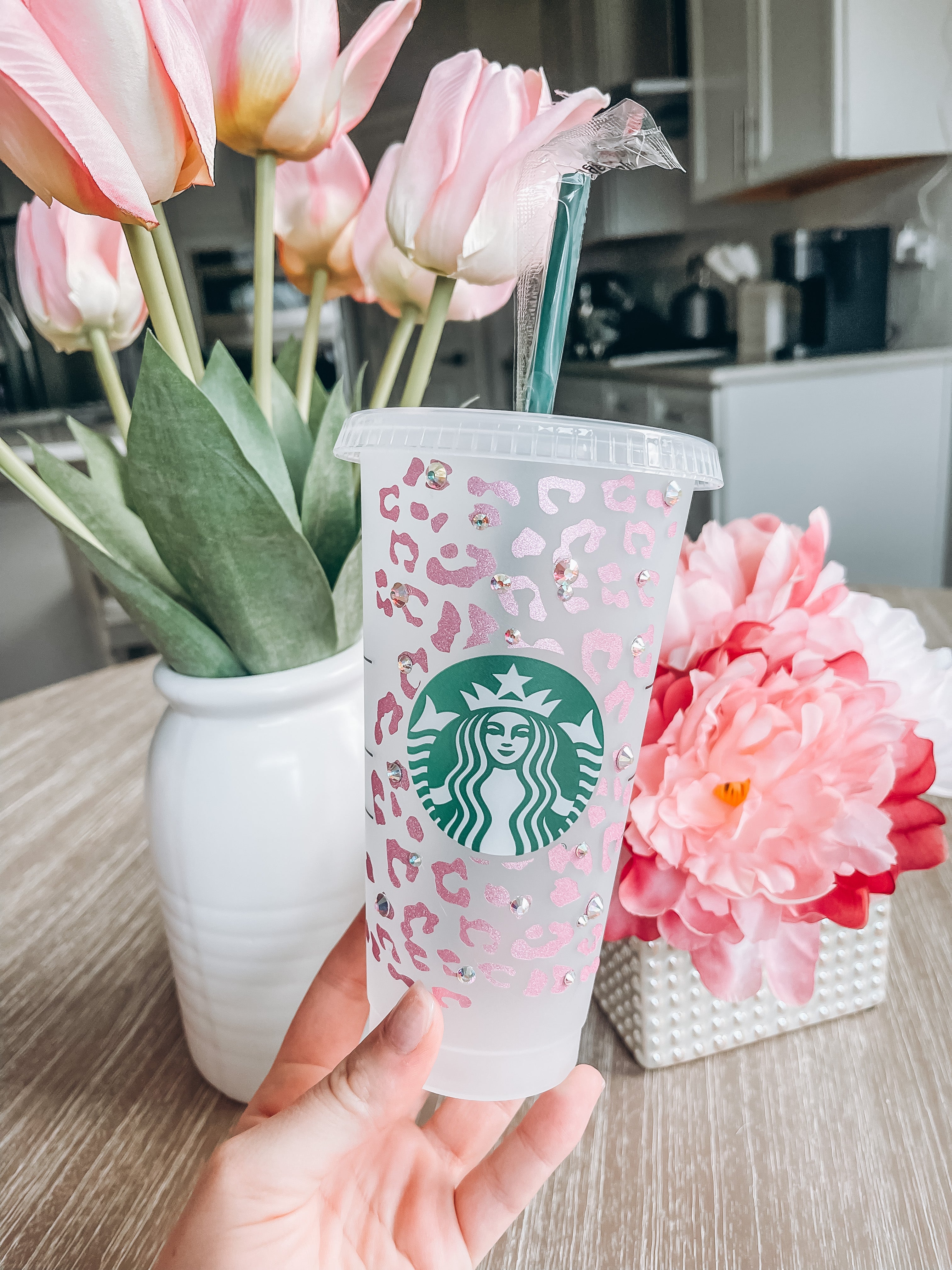 Pink Leopard Starbucks Tumbler