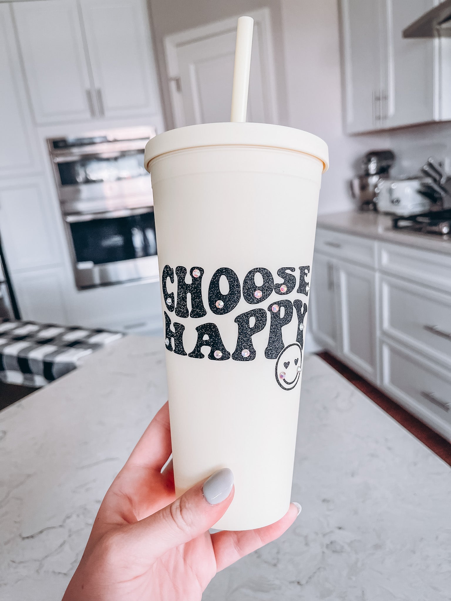 Yellow Tumbler - Choose Happy ✨