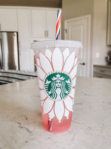 Mystery Color Changing Sunflower Starbucks Tumbler