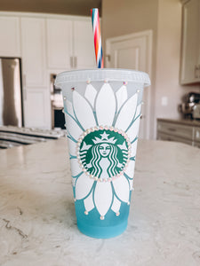 Mystery Color Changing Sunflower Starbucks Tumbler