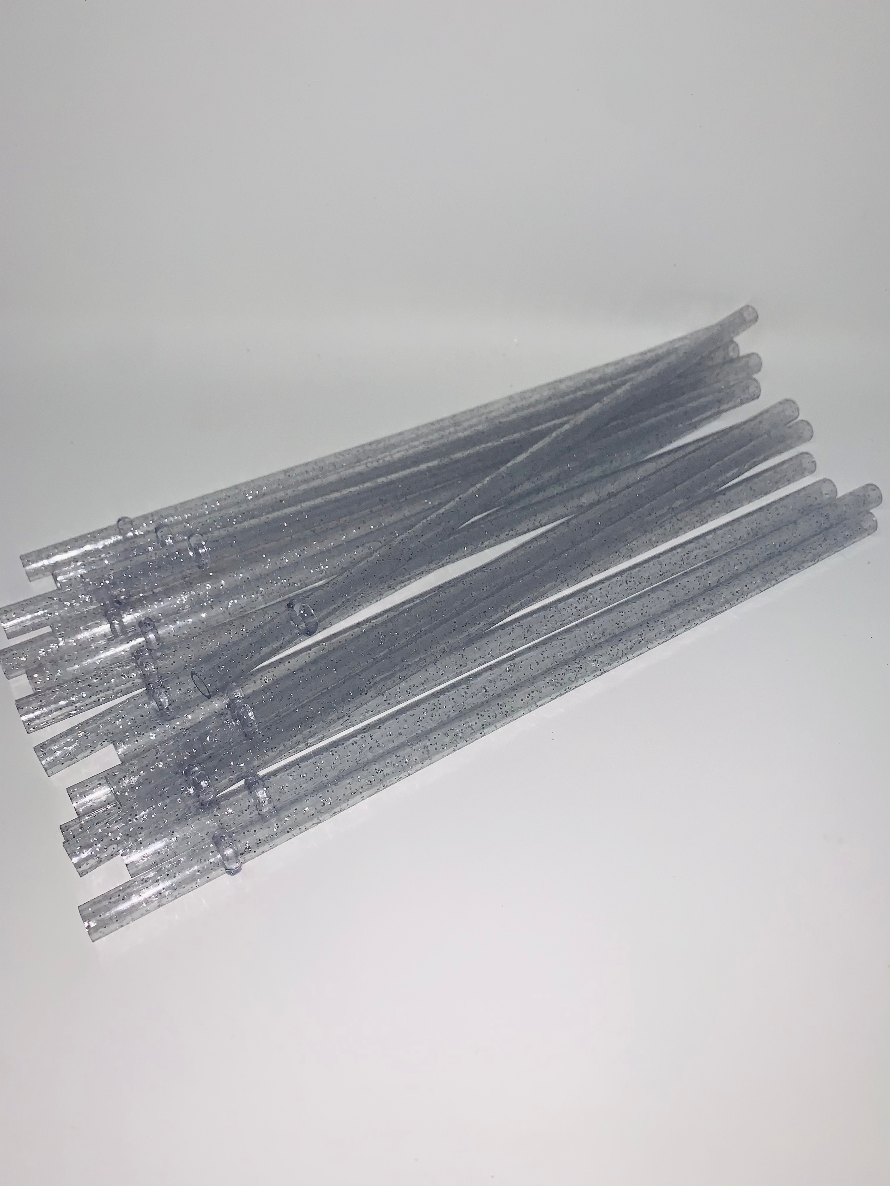 ADD ON - CLEAR GLITTER STRAW