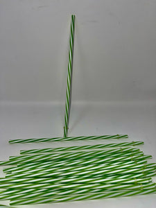 ADD ON - GREEN SWIRLY STRAW