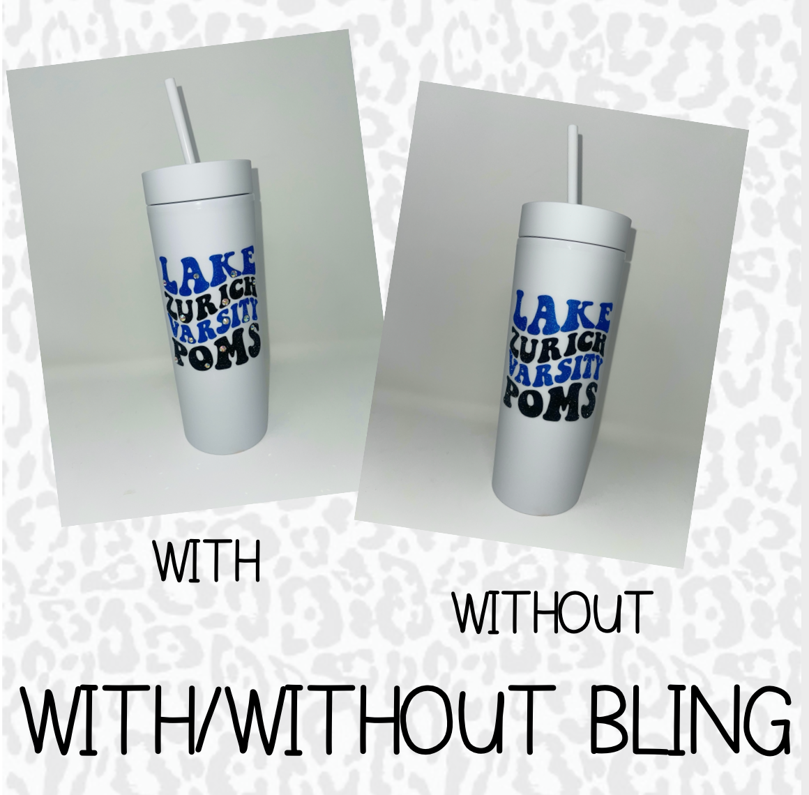 Lake Zurich Varsity Poms Matte Tumbler