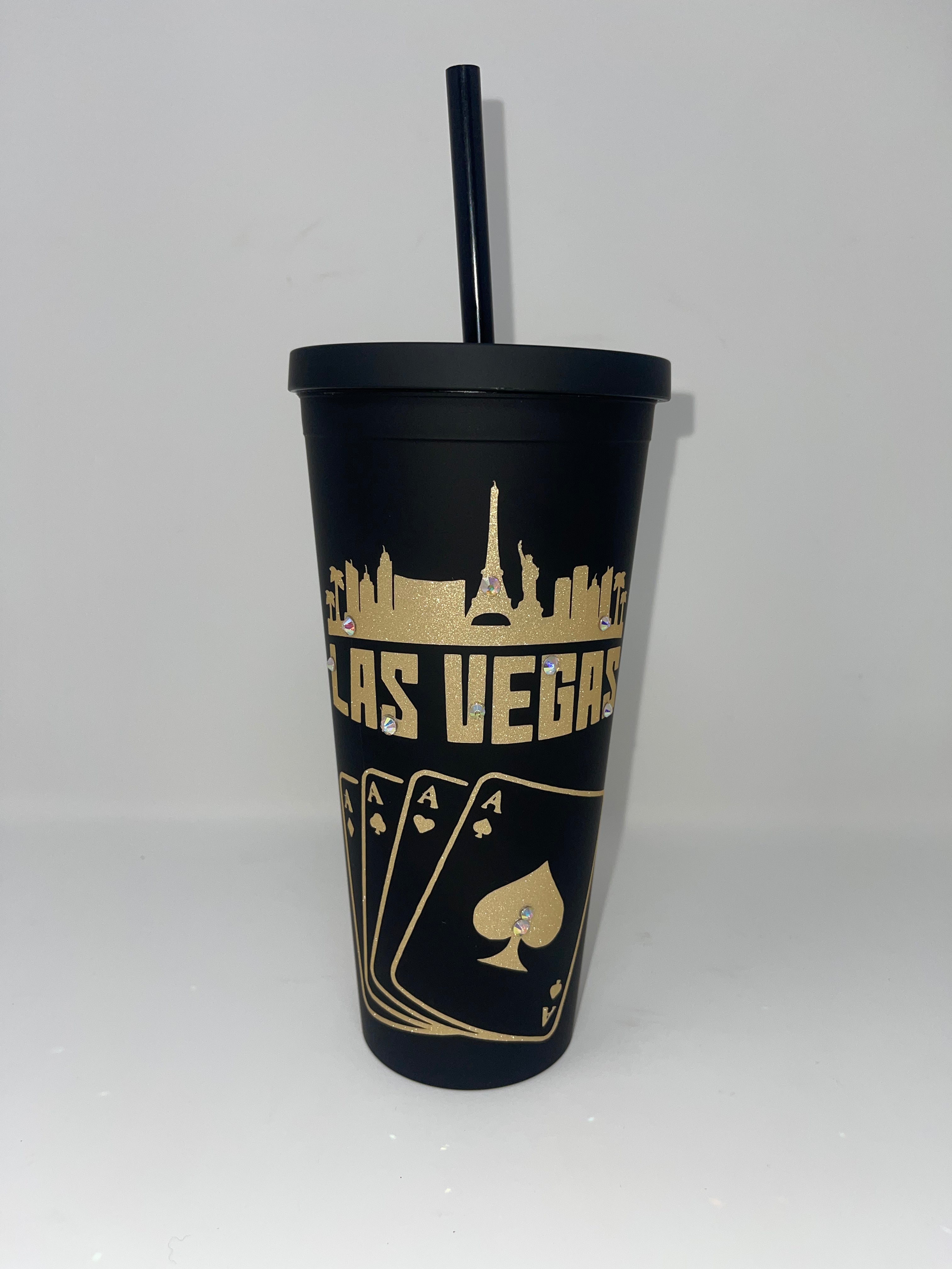 Vegas Black Matte Tumbler