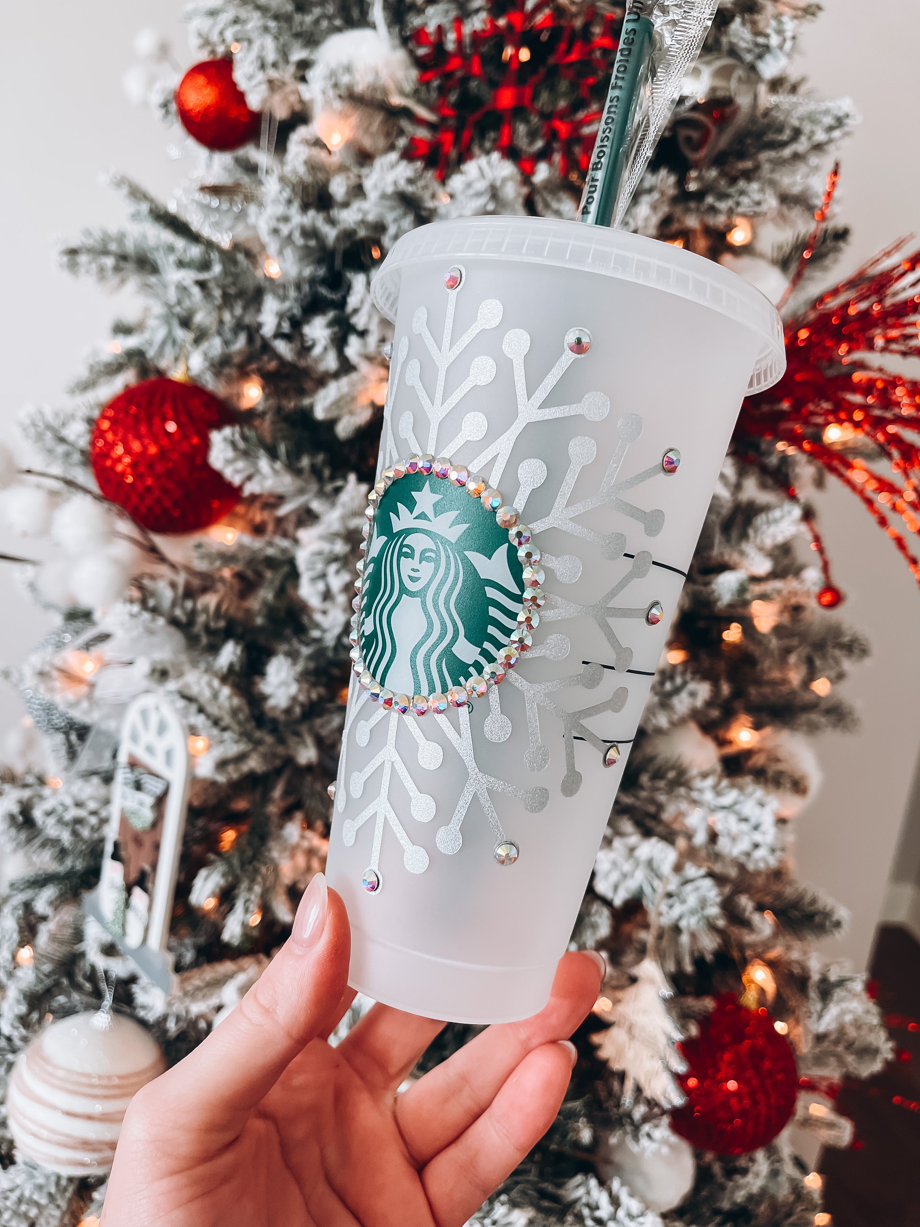 Starbucks Tumbler - Silver Snowflake