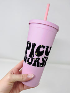 PICU Nurse Matte Tumbler