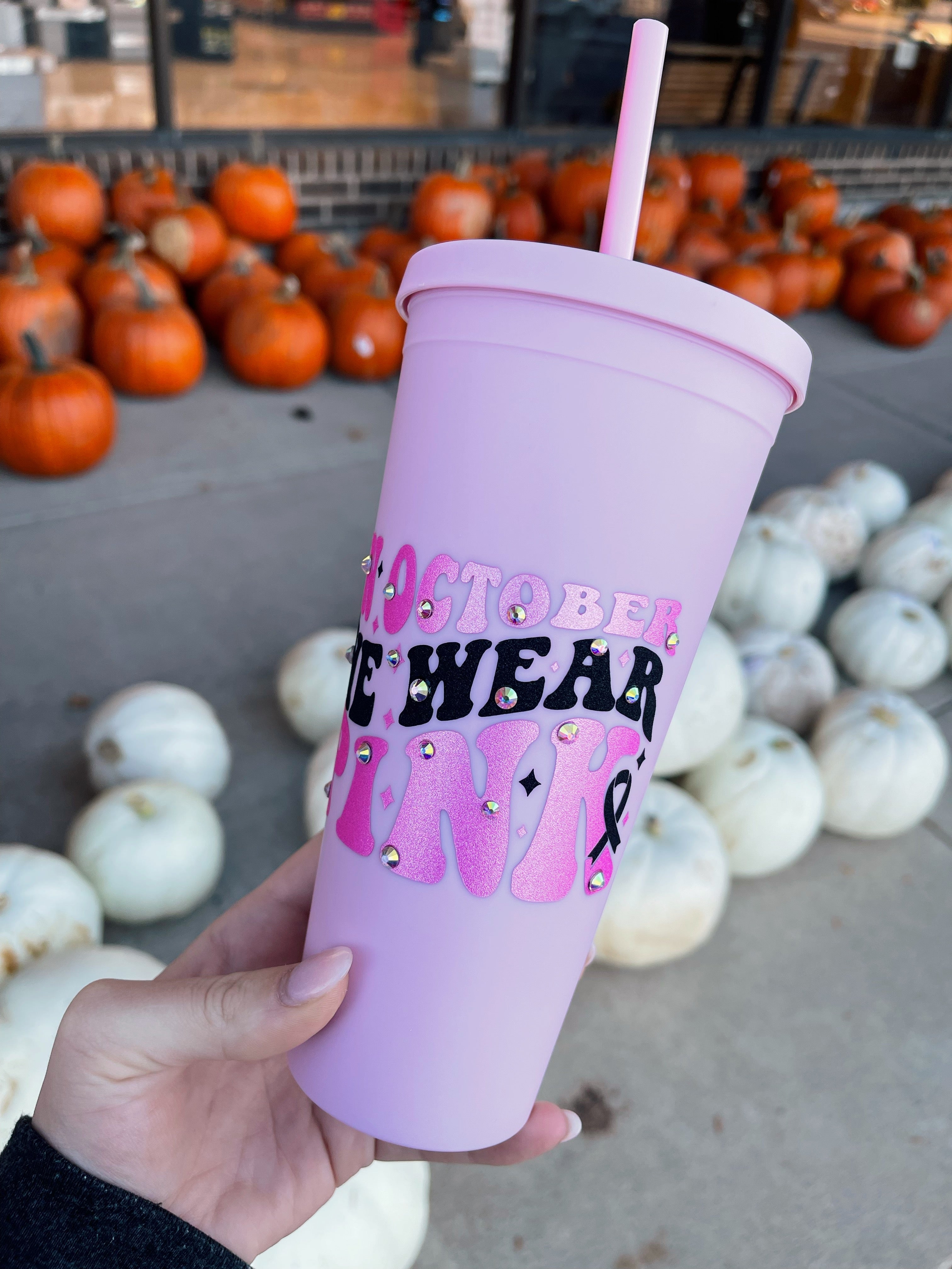 Breast Cancer Awareness Pink Matte Tumbler