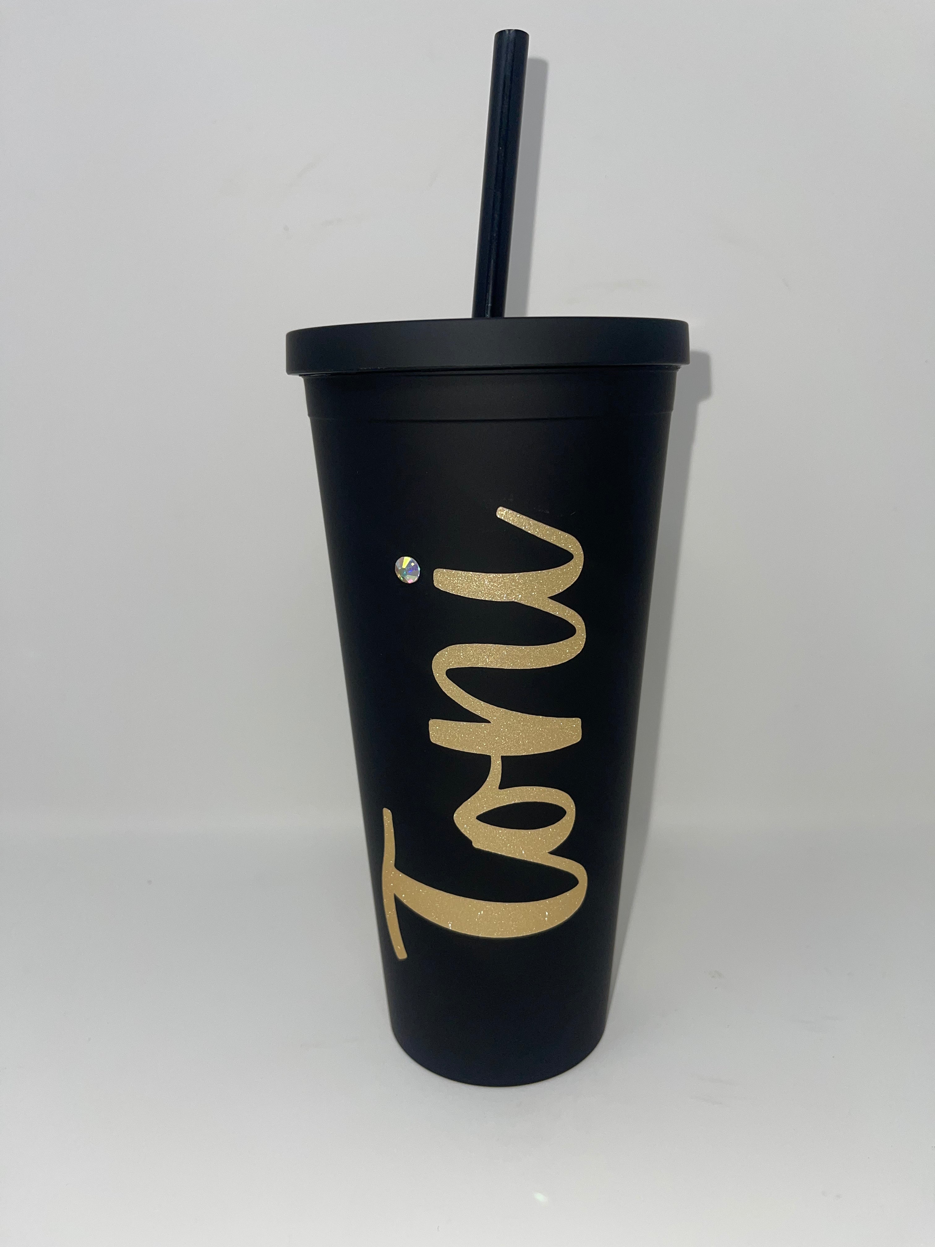 Vegas Black Matte Tumbler