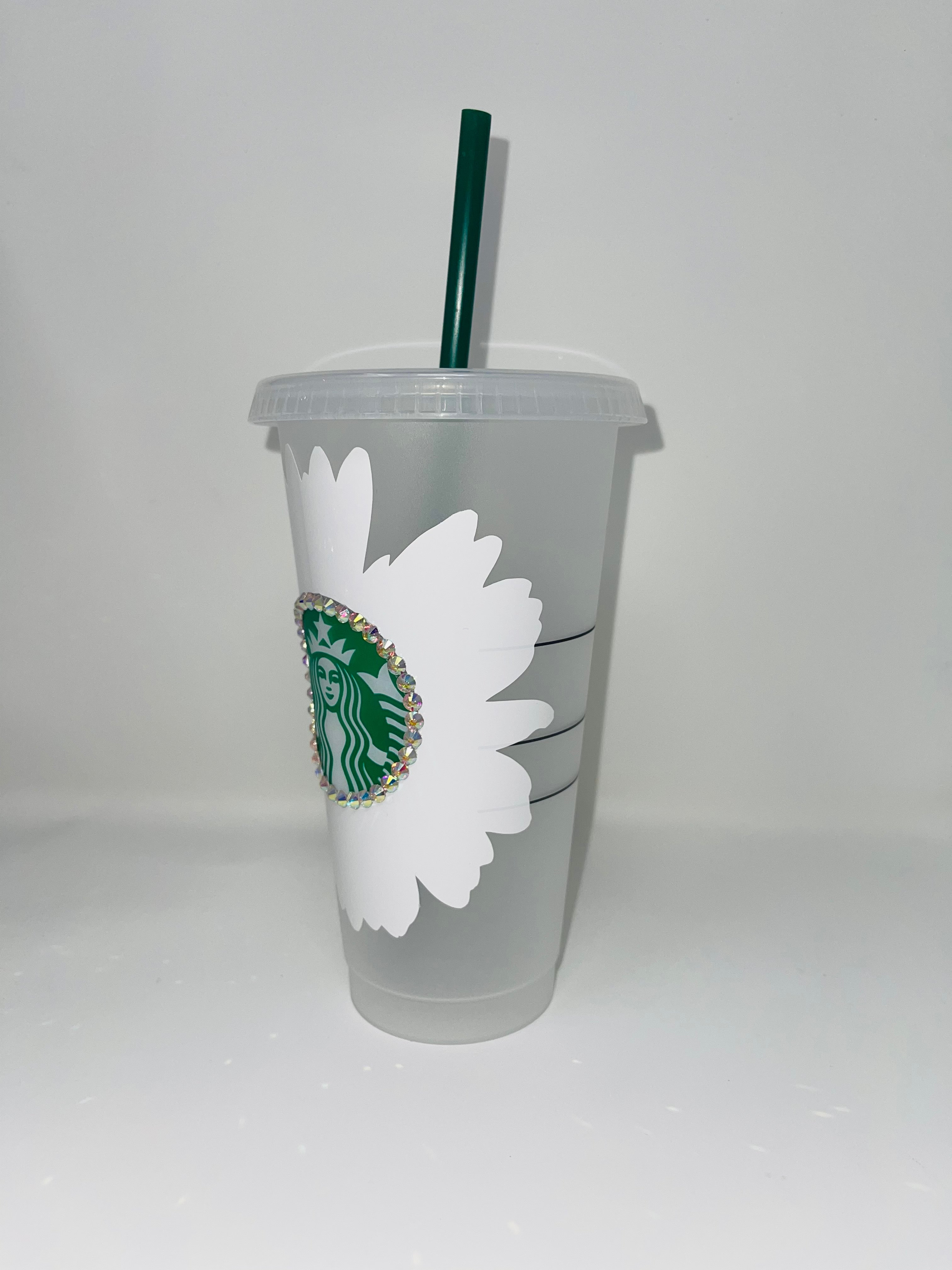 White Daisy Starbucks Tumbler