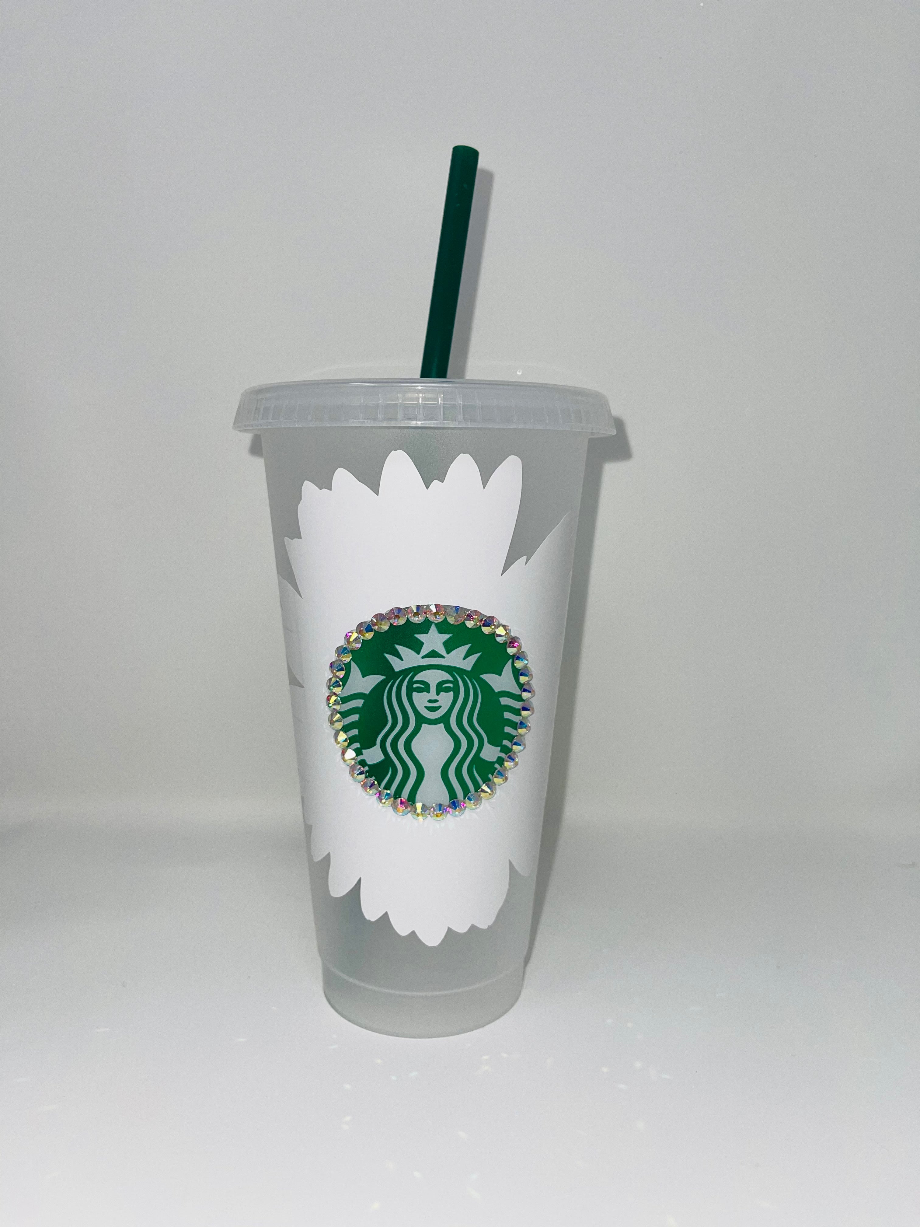 White Daisy Starbucks Tumbler