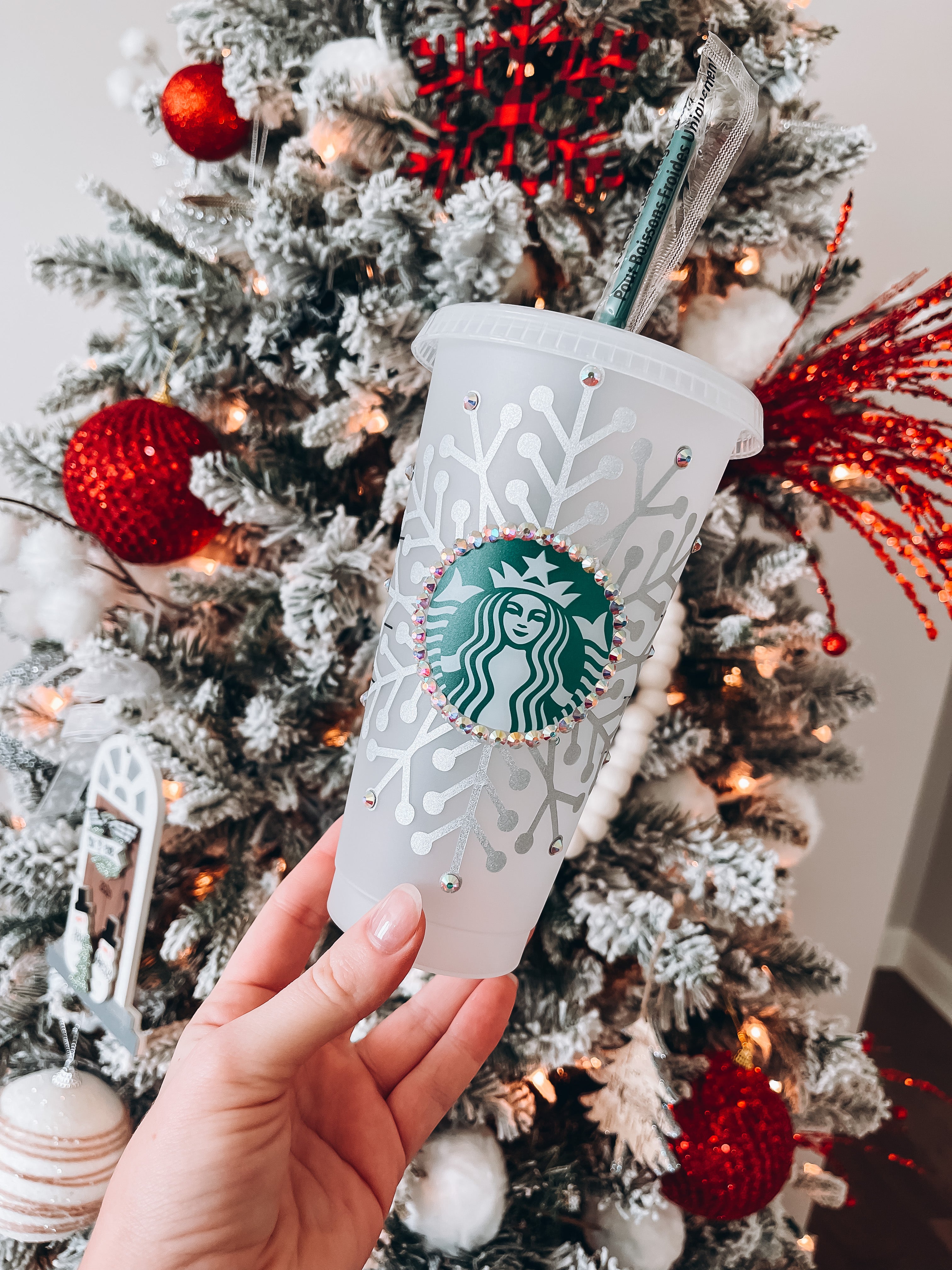 Starbucks Tumbler - Silver Snowflake